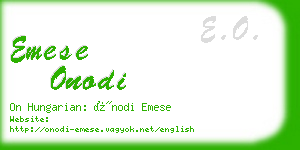 emese onodi business card